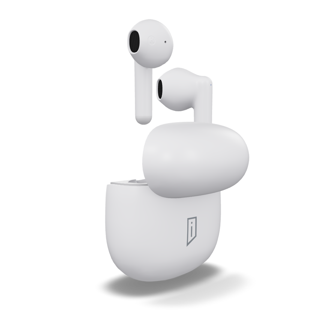 Classic Fit Wireless Earbuds, White