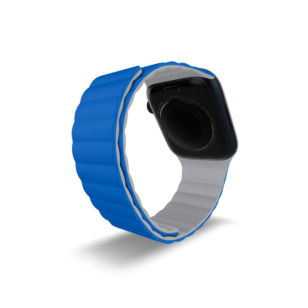 Reversible Magnetic Band, 45mm Blue / Grey