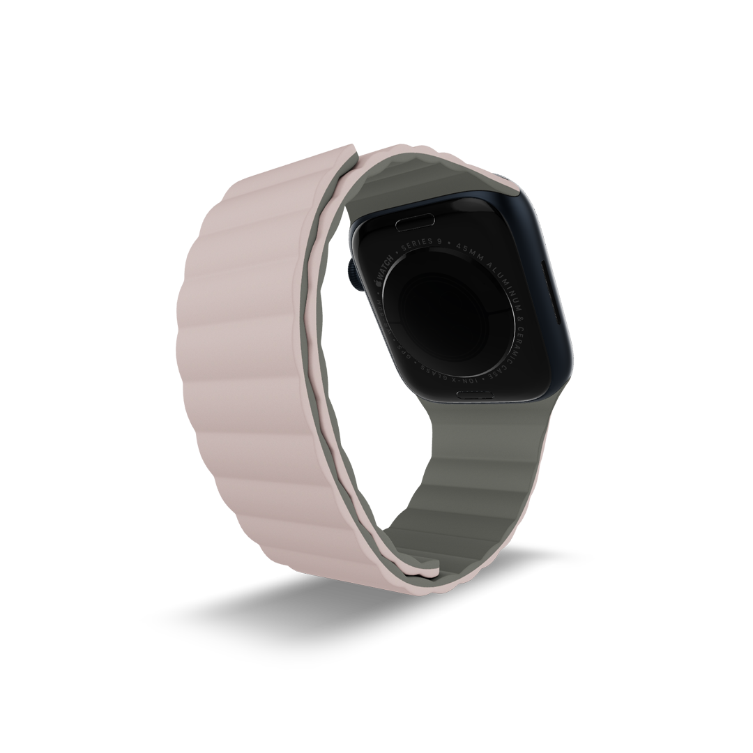 Reversible Magnetic Band, 41mm Pink / Charcoal
