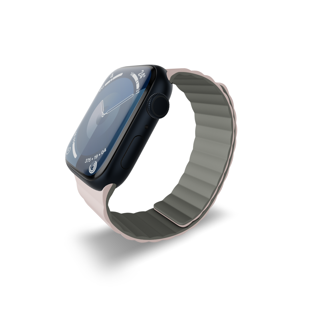 Reversible Magnetic Band, 41mm Pink / Charcoal