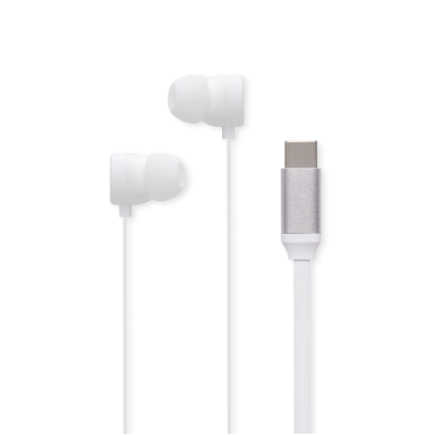 Comfort Fit Earbuds with USB-C Connector, Matte White