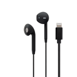 Classic Fit Earbuds with Lightning Connector, Matte Black