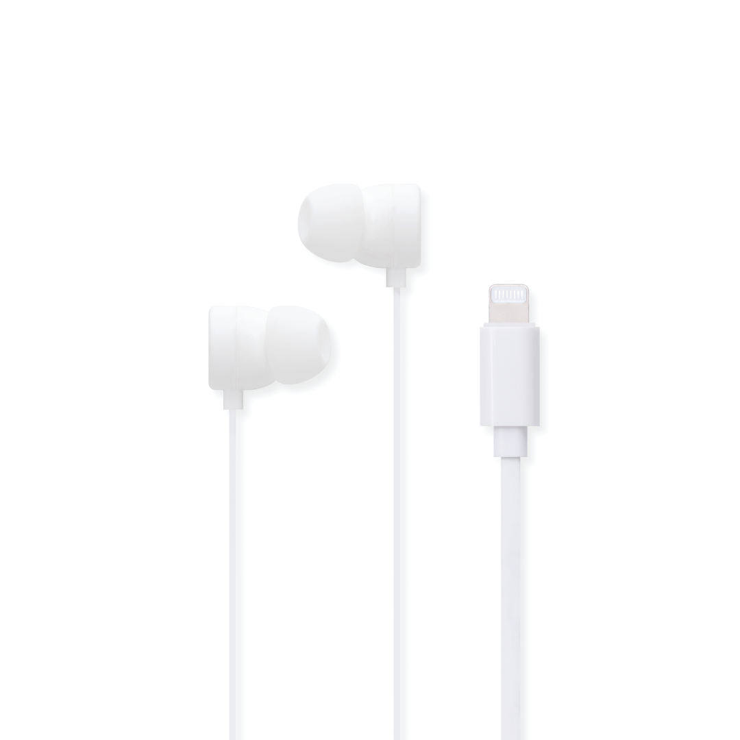 Comfort Fit Earbuds with Lightning Connector, Matte White